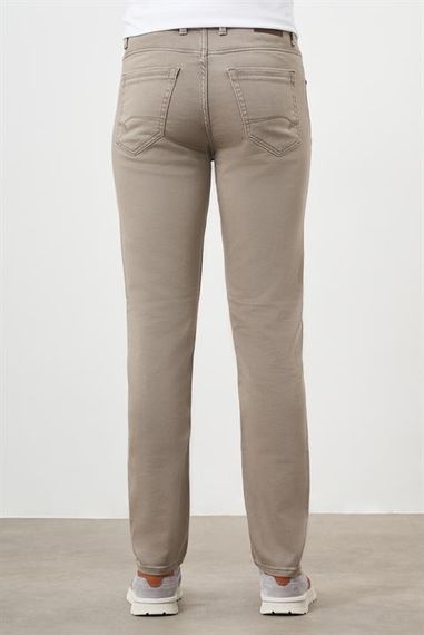 Morven Erkek Bej Mevsimlik Pamuk 5 Cep Dynamic Fit Jean Pantolon - fotoğraf 3