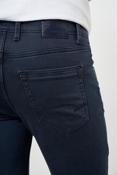 Morven Erkek Lacivert Mevsimlik Pamuk 5 Cep Dynamic Fit Jean Pantolon - fotoğraf 4