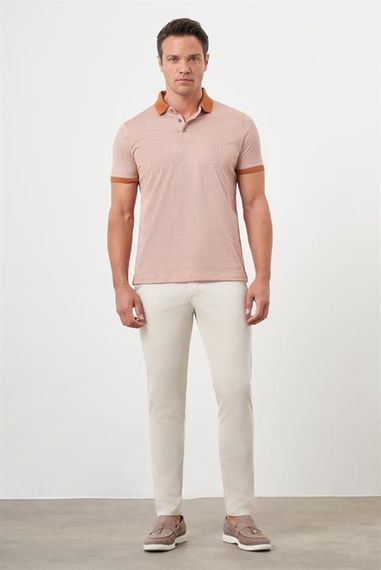 Чоловіча поло-футболка Dynamic Fit з коротким рукавом кольору керамік 100% бавовна - фото 5