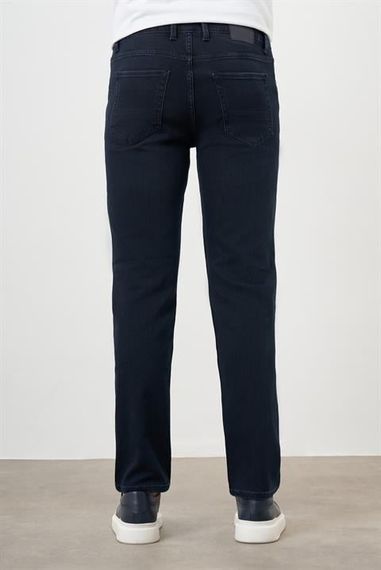Morven Erkek Lacivert Denim 5 Cep Dynamic Fit Jean Kot Pantolon - fotoğraf 3