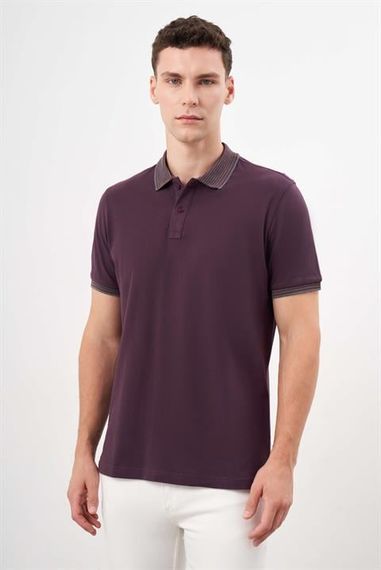 تي شيرت بولو ماردين دايناميكي للرجال بأزرار مقاس ل، 100% قطن، بأكمام قصيرة ومطبوع - صورة 1