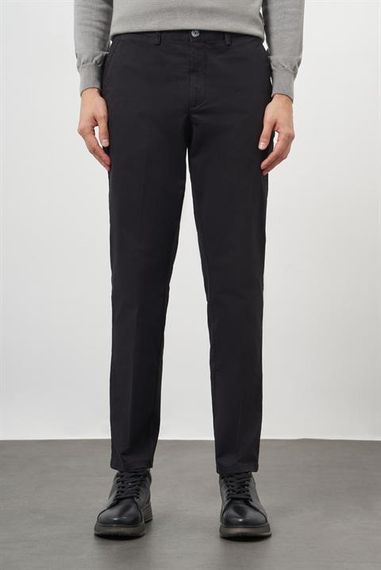 Morven Erkek Siyah Dynamic Fit Chino Pantolon - fotoğraf 2