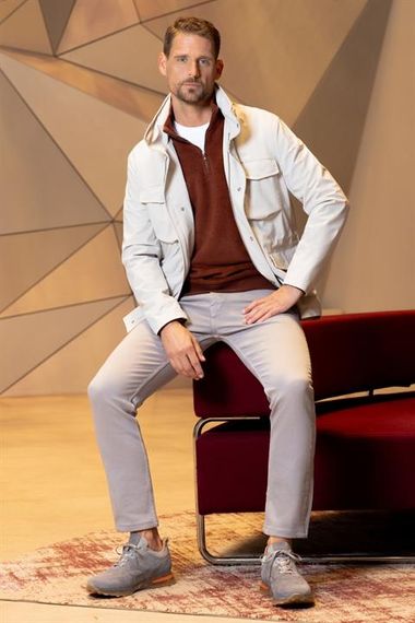 Morven Erkek Taş Poliamit Çıtçıtlı Kapitone Mont - photo 1