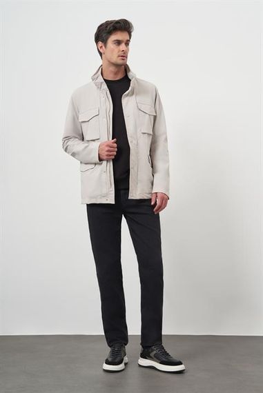 Morven Erkek Taş Poliamit Çıtçıtlı Kapitone Mont - photo 5