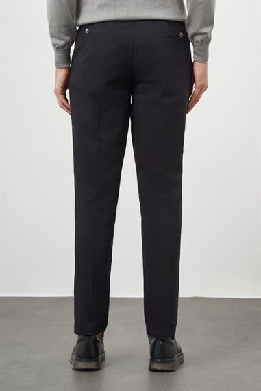 Morven Erkek Siyah Dynamic Fit Chino Pantolon - fotoğraf 5