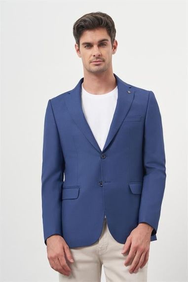 Morven Erkek Parlement Poliviskon Slim Fit Mono Yaka Klasik Ceket - photo 3