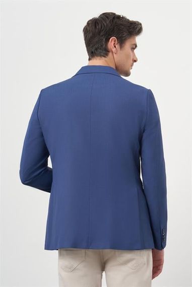 Morven Erkek Parlement Poliviskon Slim Fit Mono Yaka Klasik Ceket - photo 5