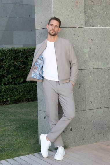 Morven Erkek AÇIK KAHVE Poliviskon Fermaurlı Baharlık Bomber Mont - photo 1