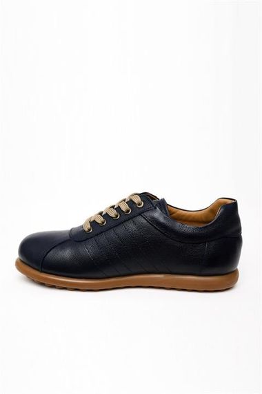Morven Erkek Lacivert Deri Smart Casual Ayakkabı - фото 5
