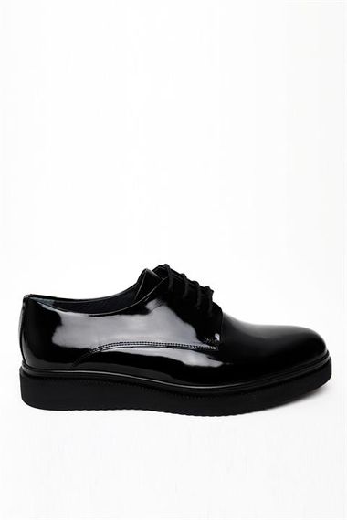 Morven Erkek Siyah Mevsimlik Rugan Eva Taban Ayakkabı - صورة 2