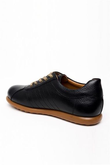 Morven Erkek Siyah Deri Smart Casual Ayakkabı - фото 4
