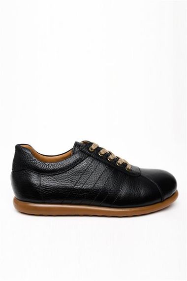 Morven Erkek Siyah Deri Smart Casual Ayakkabı - фото 2