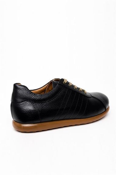 Morven Erkek Siyah Deri Smart Casual Ayakkabı - фото 3