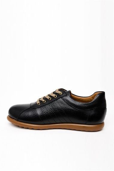 Morven Erkek Siyah Deri Smart Casual Ayakkabı - фото 5