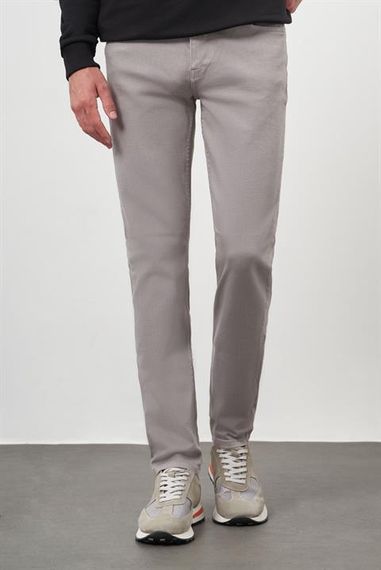 Morven Erkek Gri Mevsimlik Pamuk 5 Cep Dynamic Fit Jean Pantolon - photo 3