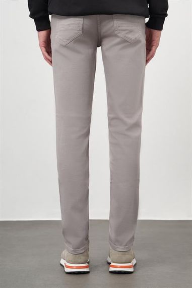 Morven Erkek Gri Mevsimlik Pamuk 5 Cep Dynamic Fit Jean Pantolon - photo 4