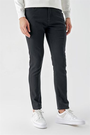 Morven Men's Black Seasonal Cotton 5 Pocket Slim Fit Jean Pants - photo 2
