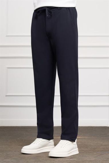 Morven Erkek Lacivert Slim Fit  Lastikli Jogger Pantolon - photo 2