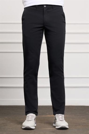Morven Erkek Siyah Slim Fit Chino Pantolon - photo 1