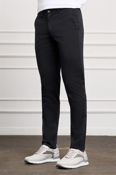 Morven Erkek Siyah Slim Fit Chino Pantolon - photo 2