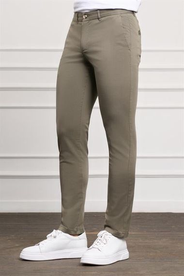 Morven Erkek Yeşil Slim Fit Chino Pantolon - фото 2