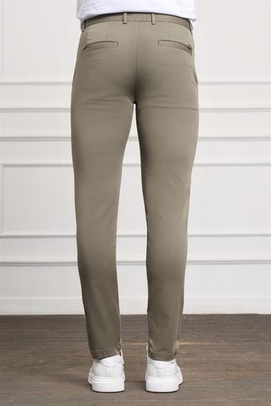 Morven Erkek Yeşil Slim Fit Chino Pantolon - фото 3