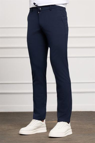 Morven Erkek Lacivert Slim Fit Jogger Pantolon - fotoğraf 2