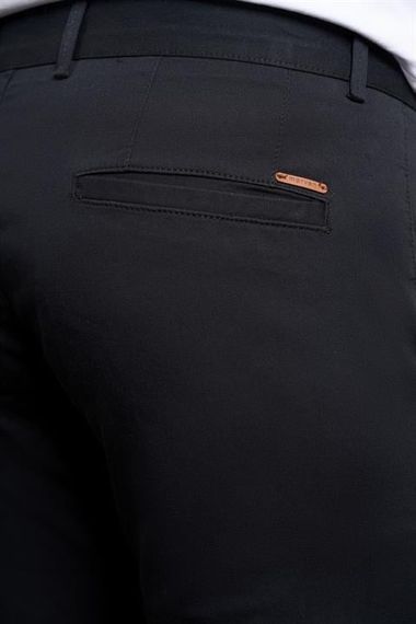 Morven Erkek Siyah Slim Fit Chino Pantolon - photo 4