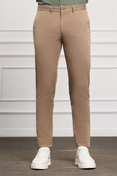 Morven Erkek Vizon Slim Fit Chino Pantolon - photo 1