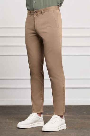 Morven Erkek Vizon Slim Fit Chino Pantolon - photo 2