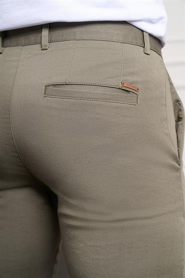 Morven Erkek Yeşil Slim Fit Chino Pantolon - фото 4