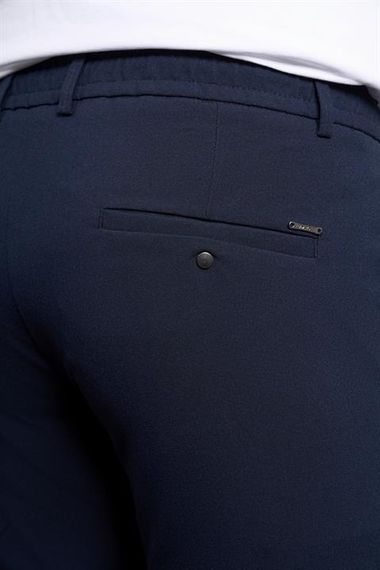Morven Erkek Lacivert Slim Fit Jogger Pantolon - fotoğraf 4