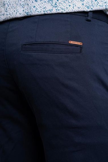 Morven Erkek Lacivert Slim Fit Chino Pantolon - photo 4