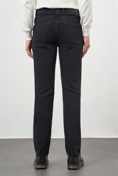 Morven Erkek Siyah Denim 5 Cep Dynamic Fit Jean Kot Pantolon - fotoğraf 5