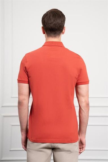 Morven Erkek Tarçın Basic Polo Yaka Dynamic Fit T-Shirt - фото 5