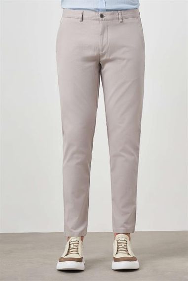 Morven Erkek Taş Yazlık Pamuk Yan Cep Slim Fit Chino Pantolon - fotoğraf 1
