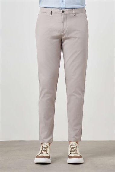 Morven Erkek Taş Yazlık Pamuk Yan Cep Slim Fit Chino Pantolon - fotoğraf 2