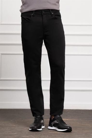 Morven Erkek Siyah Mevsimlik Pamuk 5 Cep Dynamic Fit Jean Pantolon - photo 1