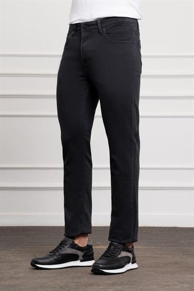 Morven Erkek Antrasit Mevsimlik Pamuk 5 Cep Dynamic Fit Jean Pantolon - fotoğraf 2