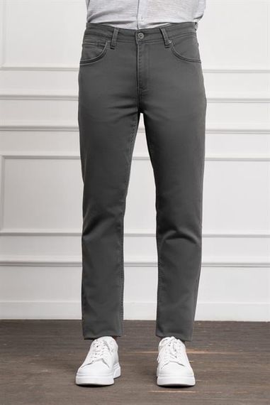 Morven Erkek Haki Mevsimlik Pamuk 5 Cep Dynamic Fit Jean Pantolon - photo 1