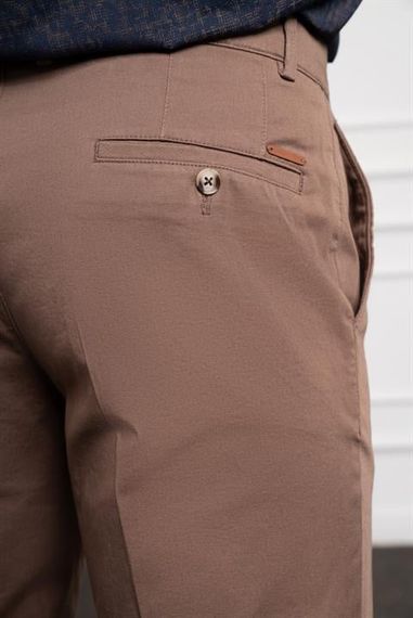 Morven Erkek Vizon Dynamic Fit Chino Pantolon - fotoğraf 4
