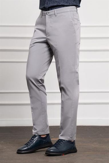 Morven Erkek Gri Dynamic Fit Chino Pantolon - фото 2