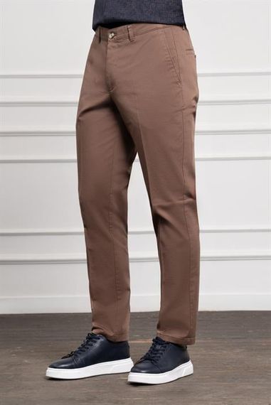 Morven Erkek Vizon Dynamic Fit Chino Pantolon - fotoğraf 2