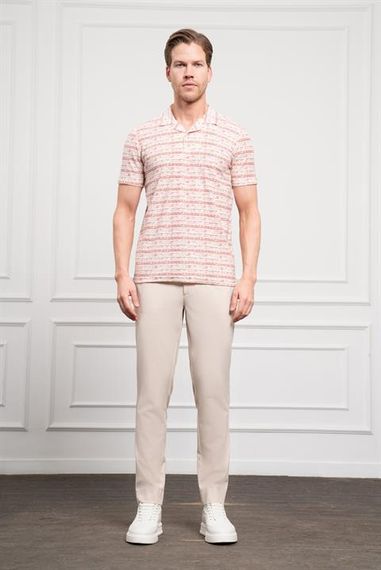 Morven Erkek Kiremit Trend Dynamic Fit Rahat Kesim Polo Yaka T-Shirt - фото 2