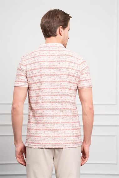 Morven Erkek Kiremit Trend Dynamic Fit Rahat Kesim Polo Yaka T-Shirt - фото 5