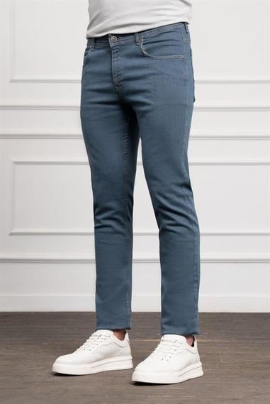 Morven Erkek Marine Jean Slim Fit Dar Kesim Pantolon - photo 2