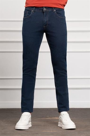 Morven Erkek Lacivert Jean Slim Fit Dar Kesim Pantolon - photo 2