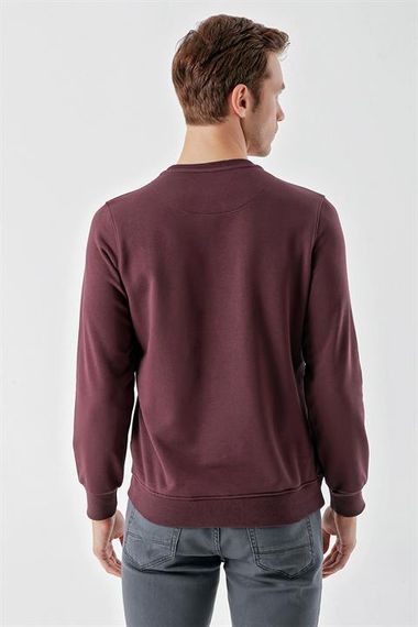 Morven Men's Plum Trend Crew Neck Sweat-Shirt - photo 5