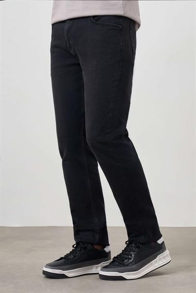 Morven Erkek Siyah Denim 5 Cep Dynamic Fit Jean Kot Pantolon - photo 2