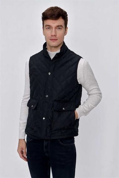 Morven Erkek Lacivert Dewspo Dynamic Fit Rahat Kesim Cepli Yelek - фото 3